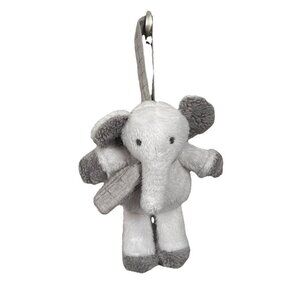 Mudpie Baby Baby Elephant Lovey Mud Pie Hanging Toy Gray Scarf